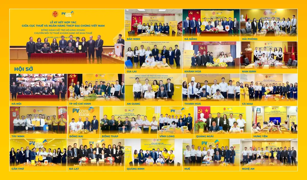 PVcomBank hợp tác với Cục Thuế hỗ trợ hộ kinh doanh kê khai thuế