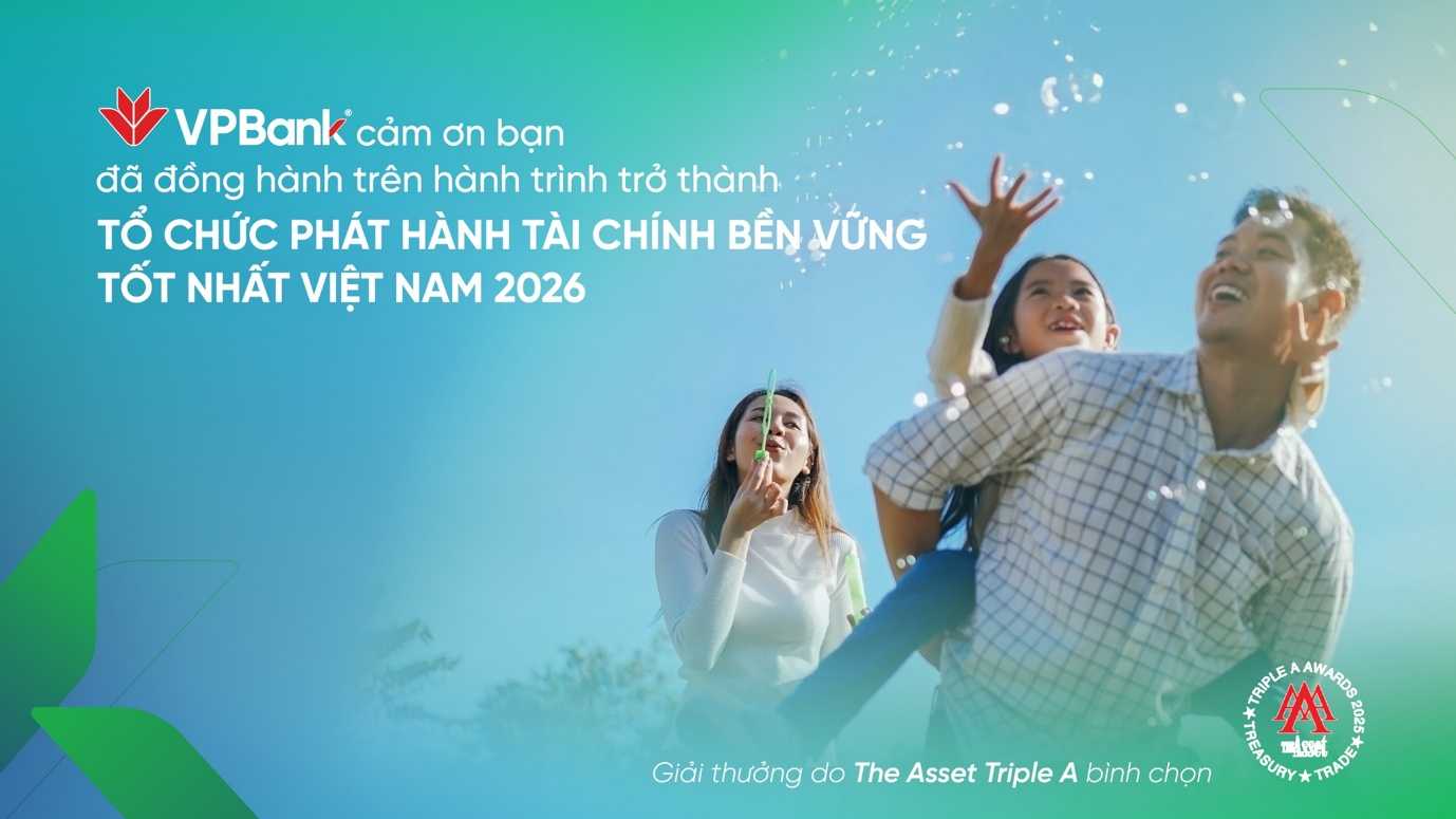 VPBank được vinh danh Tổ chức phát hành tài chính bền vững tốt nhất Việt Nam