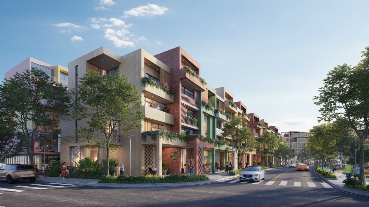 Nhà phố vườn tại Coastal Quảng Ngãi. Ảnh phối cảnh dự án.